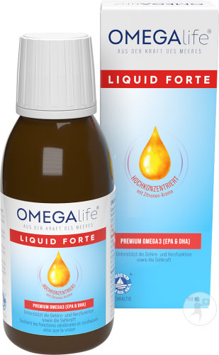 Omega-Life Liquid Forte 3000 Nahrungsergänzungsmittel Flakon 150ml