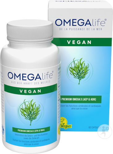 Omega-Life Vegan Nahrungsergänzungsmittel 60 Kapseln