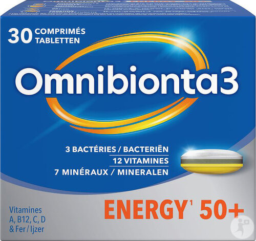 Omnibionta3 Energy 50+ Nahrungsergänzungsmittel 30 Tabletten