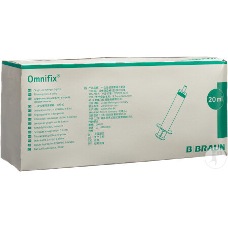 Omnifix Spritze 20ml Luer Lock Latexfrei 100 Stück