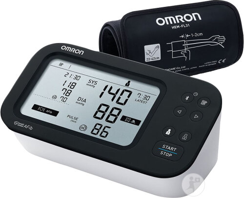 Omron M7 Intelli It AFib Hem-7380t-EBK Automatisches Oberarm-Blutdruckmessgerät 1 Stück