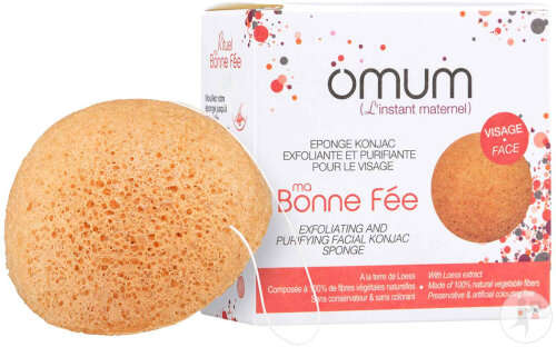 Omum Ma Bonne Fee Konjac-Schwamm Gesicht Halbmond 1 Stück