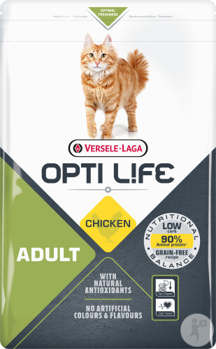 Opti Life Adult Ausgewachsene Katzen Katzenfutter Mit Huhn 2,5kg