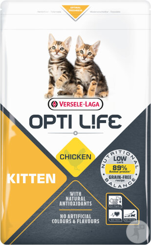 Opti Life Kitten Kätzchen Katzenfutter Mit Huhn 2,5kg