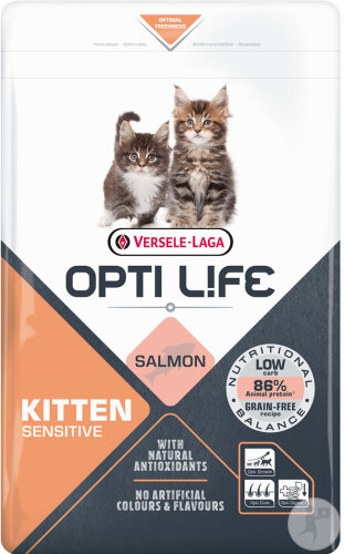 Opti Life Sensitive Kitten Kätzchen Mit Lachs 2,5kg
