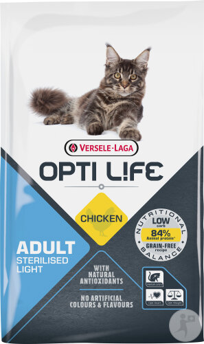 Opti Life Adult Sterilised/Light Ausgewachsene Katzen Katzenfutter Mit Huhn 7,5kg