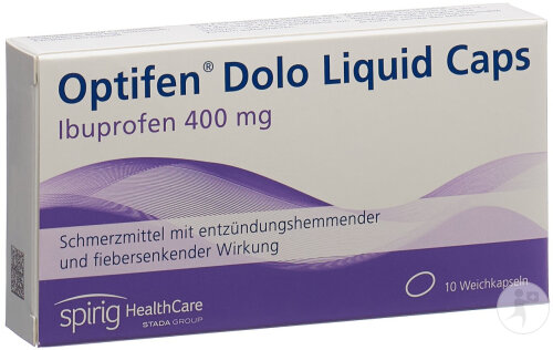 Optifen Dolo Liquid 400mg 10 Kapseln