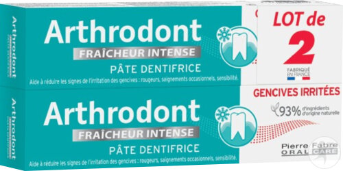 Arthrodont Intensive Frische Zahnpasta Gereiztes Zahnfleisch Duo 2x75ml