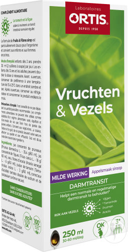 Ortis Früchte & Ballaststoffe Sanfte Wirkung Sirup Darmtransit Flasche 250ml