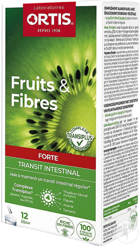 Ortis Früchte Und Ballaststoffe Forte Darmtransit Sticks 12x10g
