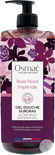 Osmaé Surgras-Duschgel Kaiserliche Schwarze Rose Pumpflasche 1l