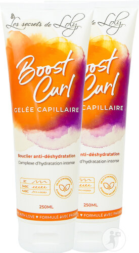 Pack Van 2 Les Secrets De Loly Boost Curl Haarstyling Feuchtigkeitscreme Tuben 2x250ml