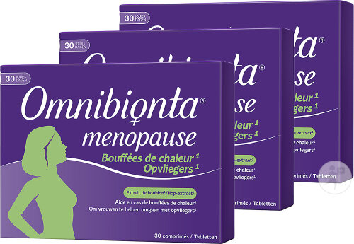 Pack Van 3 Omnibionta Menopause Hitzewallungen 30 Tabletten