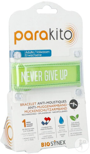 Parakito Armband Für Erwachsene Never Give Up Grün 1 Stück