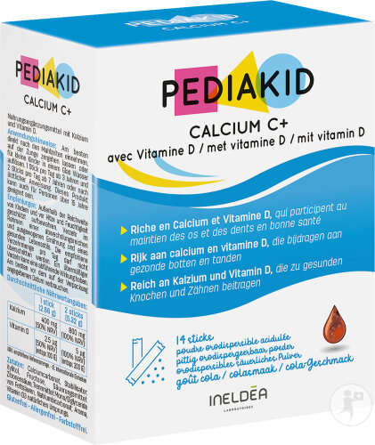 Pediakid Calcium C+ Cola Geschmack Pulver 14 Beutel