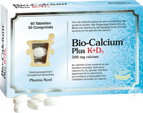 Pharma Nord Bio-Calcium Plus K+D3 Knochen Und Zähne 60 Tabletten