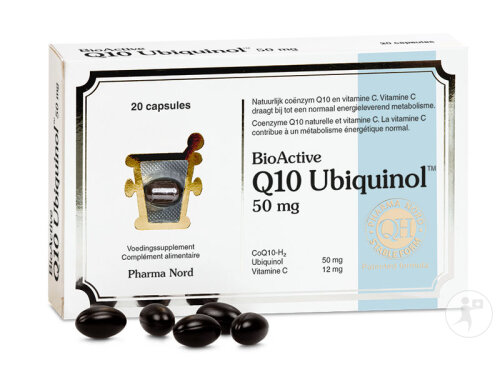 Pharma Nord BioActive Q10 50mg Ubiquinol Energie 20 Kapseln-2