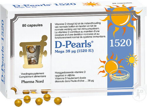 Pharma Nord D-Pearls 1520 Immunität + Knochen & Zähne 80 Kapseln