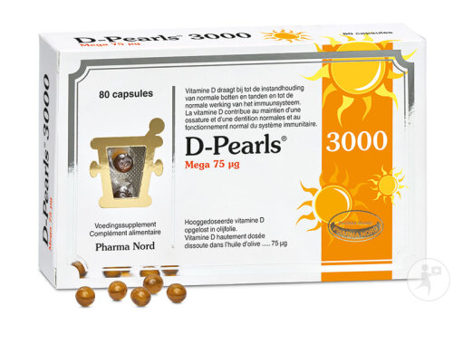 Pharma Nord D-Pearls 3000 Immunität + Knochen & Zähne 80 Kapseln