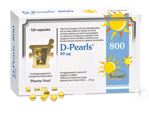 Pharma Nord D-Pearls 800 Immunität + Knochen & Zähne 120 Kapseln