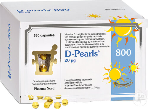 Pharma Nord D-Pearls 800 Immunität + Knochen & Zähne 360 Kapseln