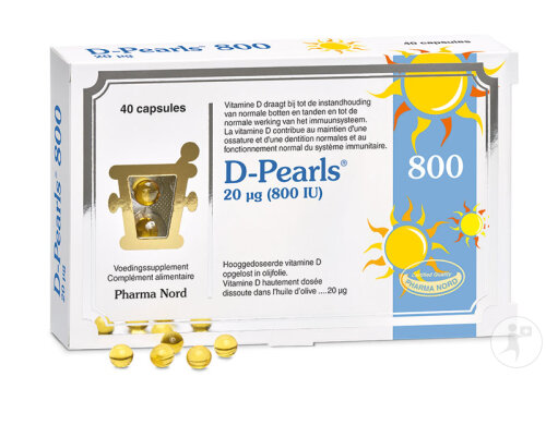 Pharma Nord D-Pearls 800 Immunität + Knochen & Zähne 40 Kapseln