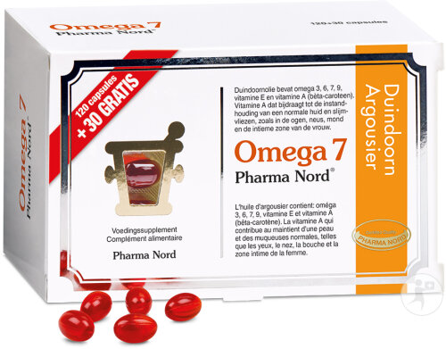 Pharma Nord Omega 7 Nahrungsergänzungsmittel 120 + 30 Kapseln