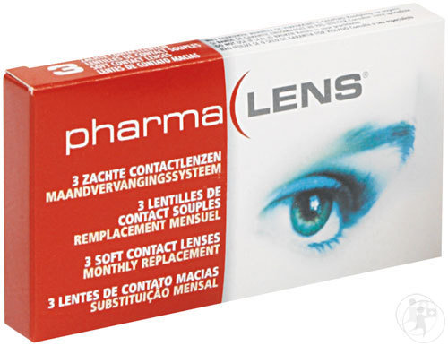 Pharmalens Weiche Monatslinsen +1,00 Dioptrie 3 Stück