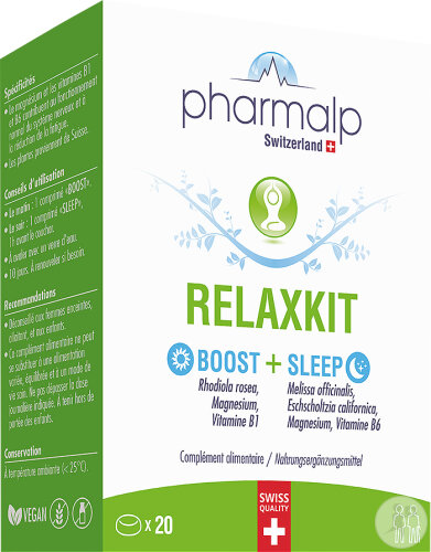 Pharmalp Relaxkit Boost And Sleep Tag Und Nacht 20 Tabletten