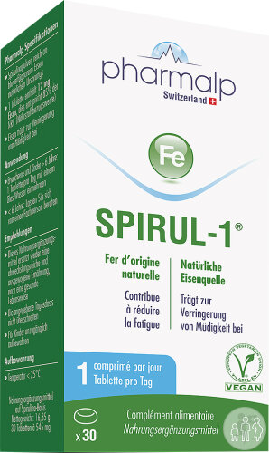 Pharmalp Spirul-1 Nahrungsergänzungsmittel 30 Tabletten