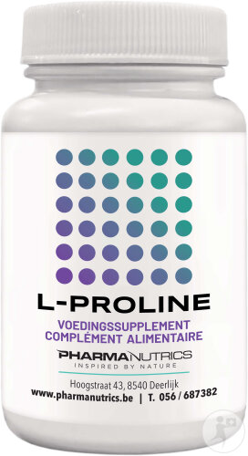 Pharmanutrics L-Proline Nahrungsergänzungsmittel 60 Vegetarische Kapseln