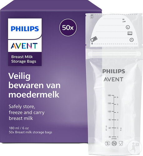 Philips Avent Muttermilch-Aufbewahrungsbeutel 180ml 50 Stück