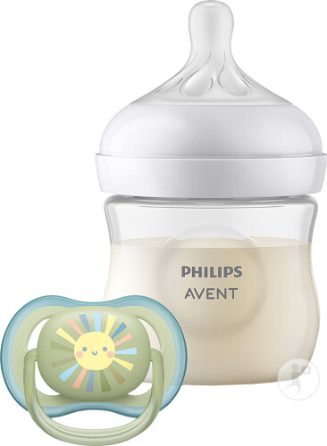 Philips Avent Natural SCD837/10 Starterset 125ml Flasche + Schnuller