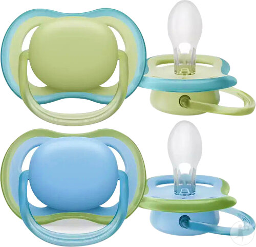 Philips Avent Schnuller +0 Monate Ultra Air Pistazie Blau 2 Stück