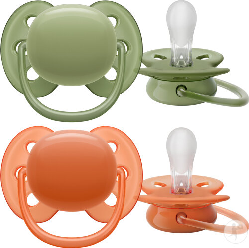 Philips Avent Schnuller +18 Monate Ultra Air Khaki/Terracotta 2 Stück