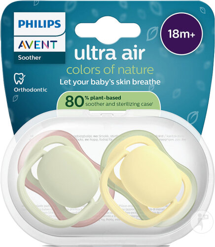 Philips Avent Schnuller +18m Air Minze/Elfenbein 2 Stück