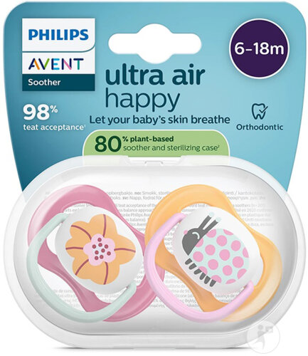 Philips Avent Schnuller +6m Air Collection Mix 2 Stück