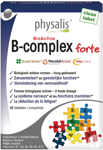 Physalis BioActive B-Complex Forte 30 Tabletten