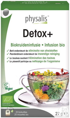 Physalis Detox+ Bio Kräutertee 20 Beutel 