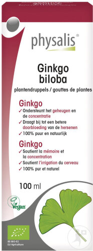 Physalis Ginkgo Biloba Pflanzentropfen Bio 100ml