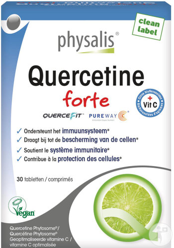 Physalis Quercetin Forte + Vitamin C Nahrungsergänzungsmittel 30 Tabletten