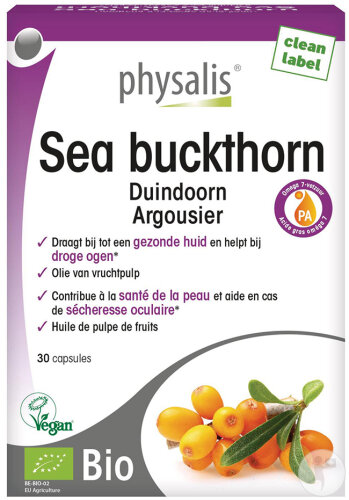 Physalis Sanddorn Nahrungsergänzungsmittel 30 Kapseln