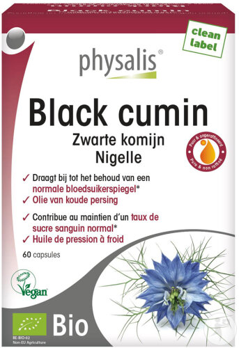 Physalis Schwarzkümmel Bio 60 Kapseln