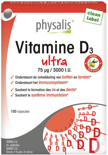Physalis Vitamin D3 Ultra 100 Kapseln