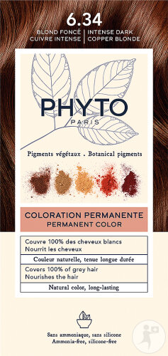Phyto Paris Color Coloration 6.34 Dunkelblond Kupfer Kit
