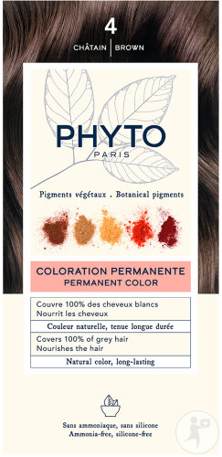 Phyto Paris Phytocolor Permanente Coloration 4 Kastanie Kit