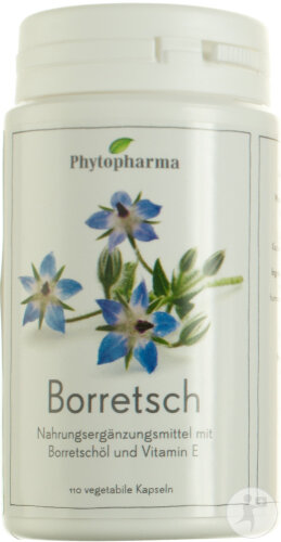 Phytopharma Borretsch Kapseln 500mg 110 Stück
