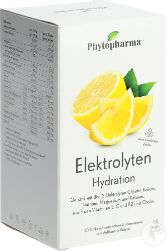 Phytopharma Elektrolyte Zitrone 30 Sticks