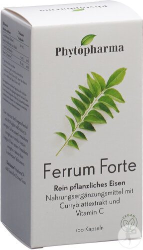 Phytopharma Ferrum Forte Kapseln 100 Stück