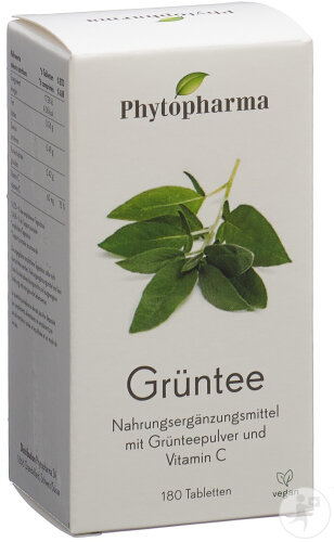 Phytopharma Grüntee Tabletten 180 Stück